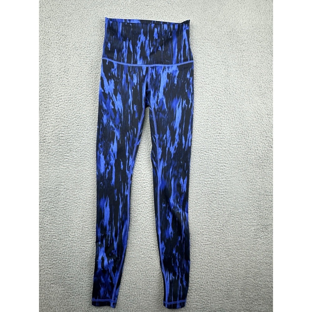 Lululemon‎ Women Activewear Pants 4 Blue Animal Wunder Under High Rise Leggings